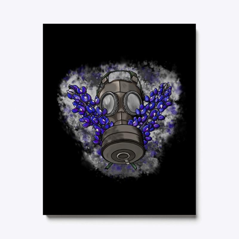 Blue Bonnet Plague Gas Mask