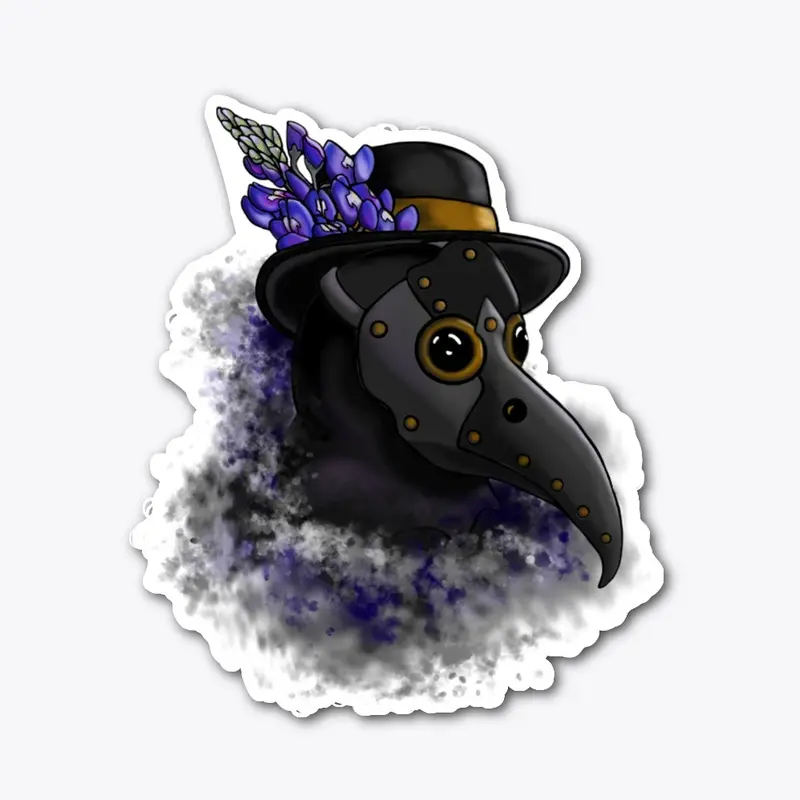 Blue Bonnet Plague Doctor